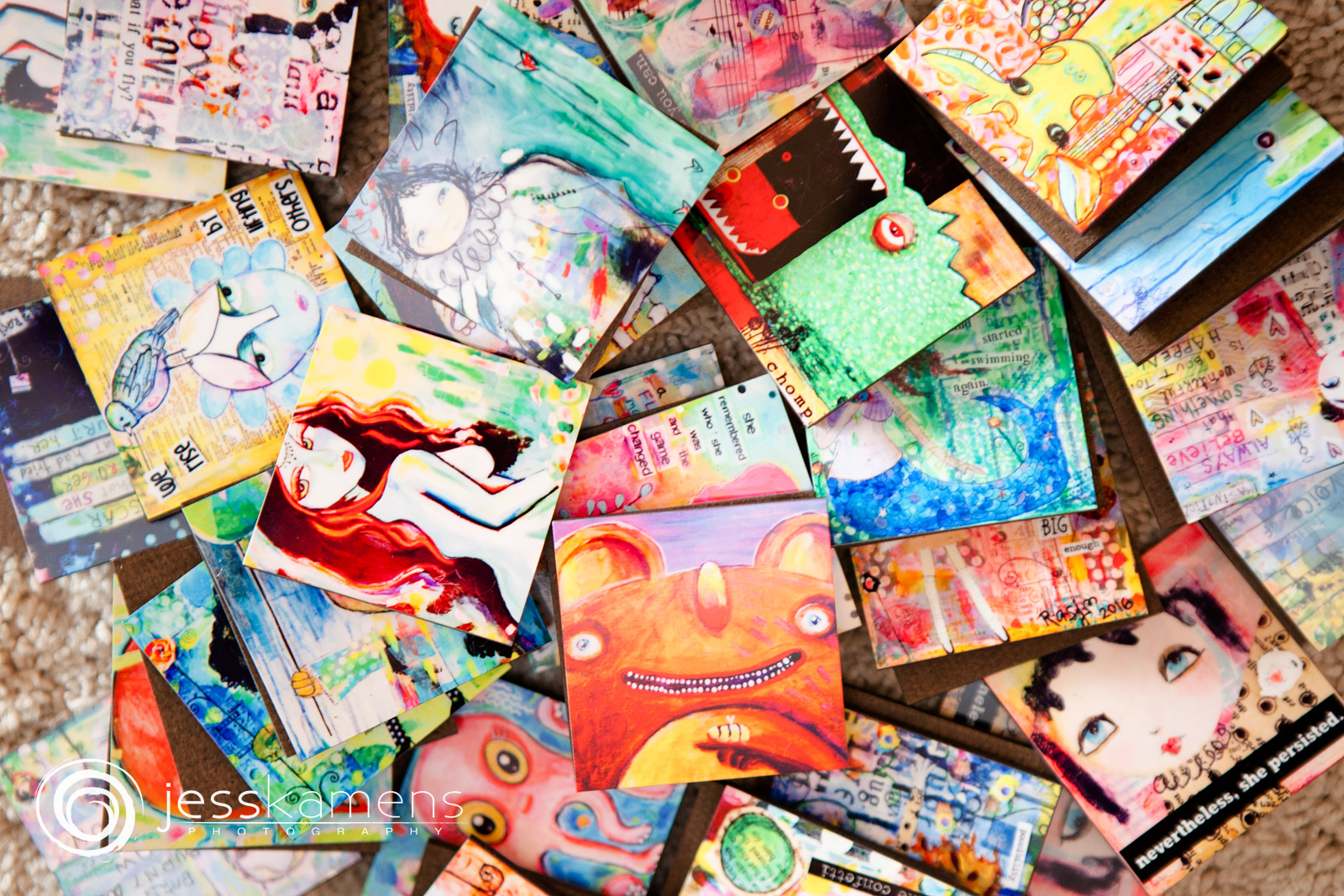 magnets made containing artist's work