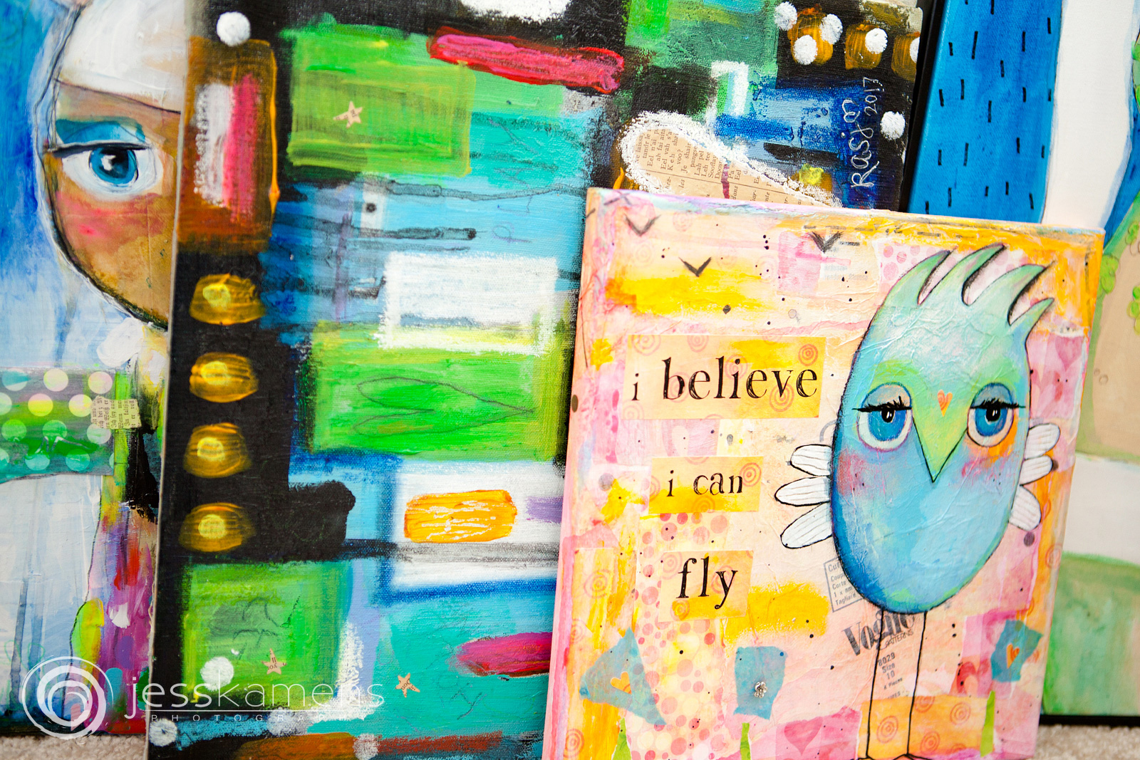 original canvas artwork from Renée