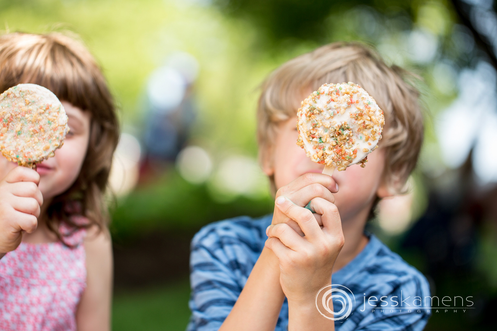 kids enjoy ice cream from Eat Me Ice Cream in Rochester, NY