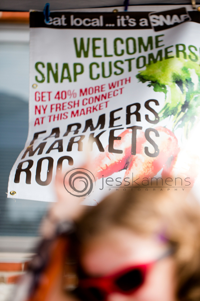 SNAP recipients can use their benefits at the market to buy food