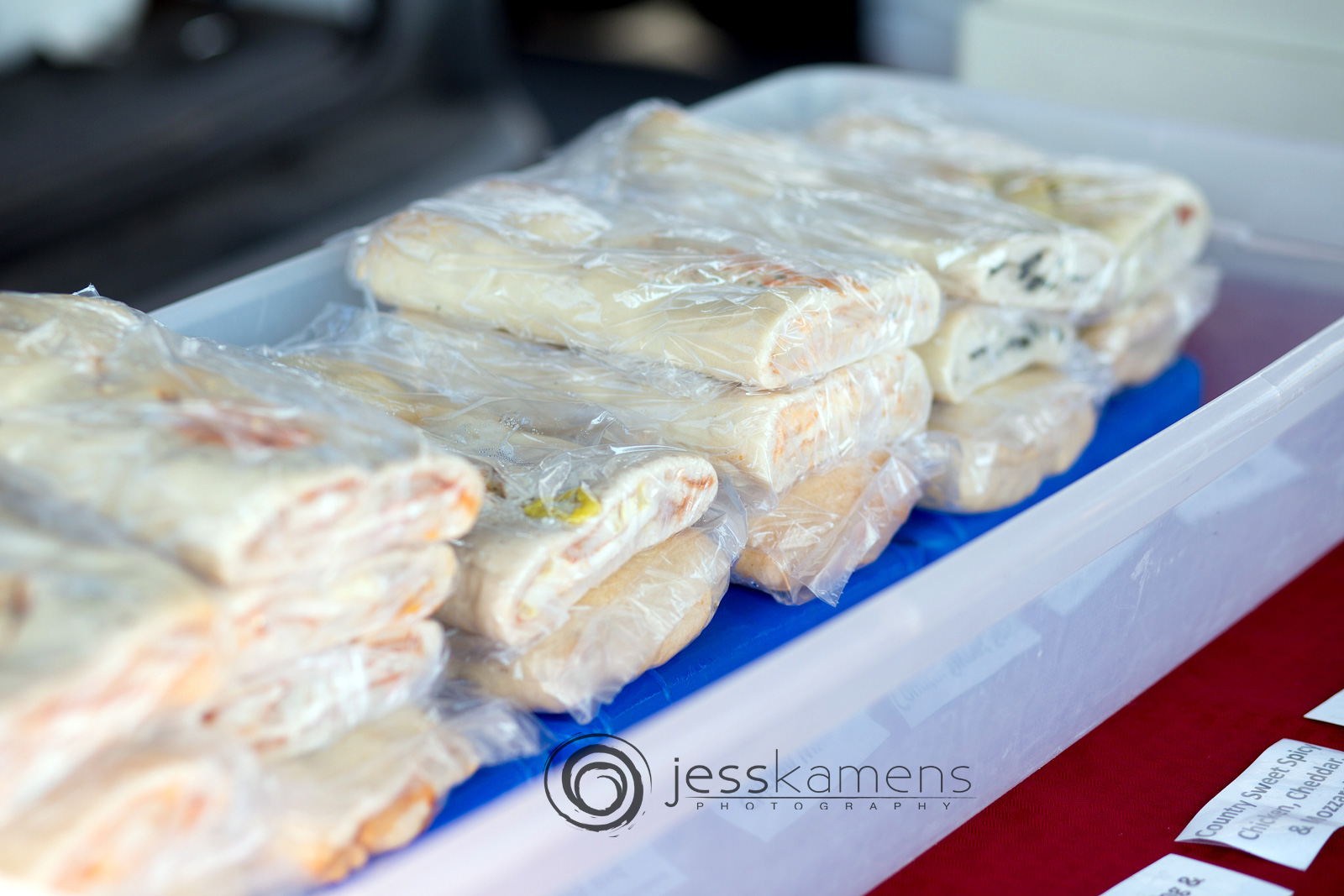 Stuffed breads to buy at the market