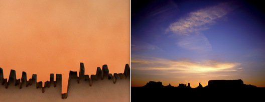 Ceramic Bowl Edge, Los Angeles / Monument Valley, AZ