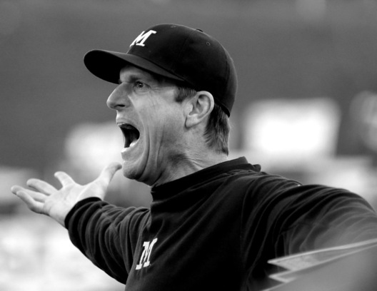 Coach Jim Harbaugh, University of Michigan