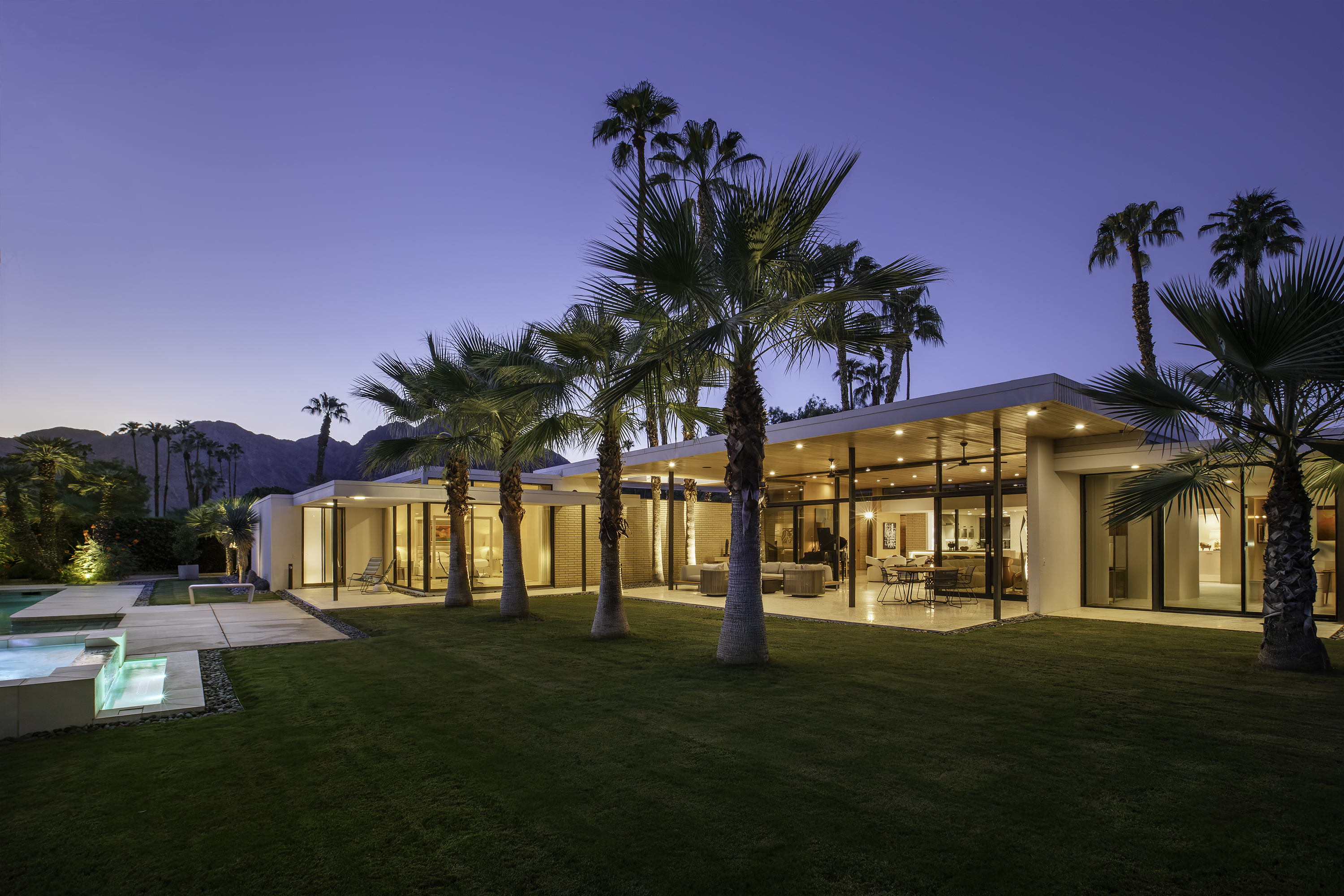 Midcentury modern home at La Quinta Country Club, featured in Palm Springs Life