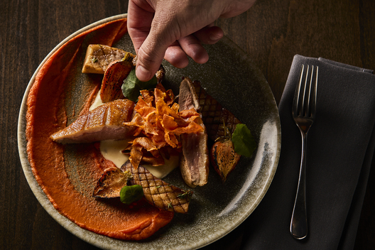 Food preparation moment captured by Jessica Grenier for editorial and digital content.