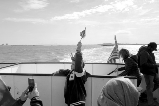 Iranian Immigrant, Liberty Island Ferry - New York Harbor