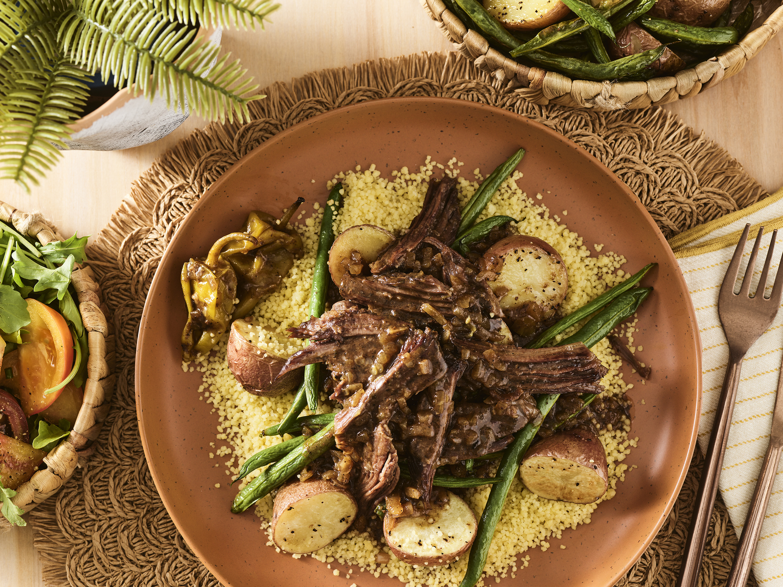 Styled restaurant entrée photographed by Jessica Grenier for digital menus and online ordering platforms.