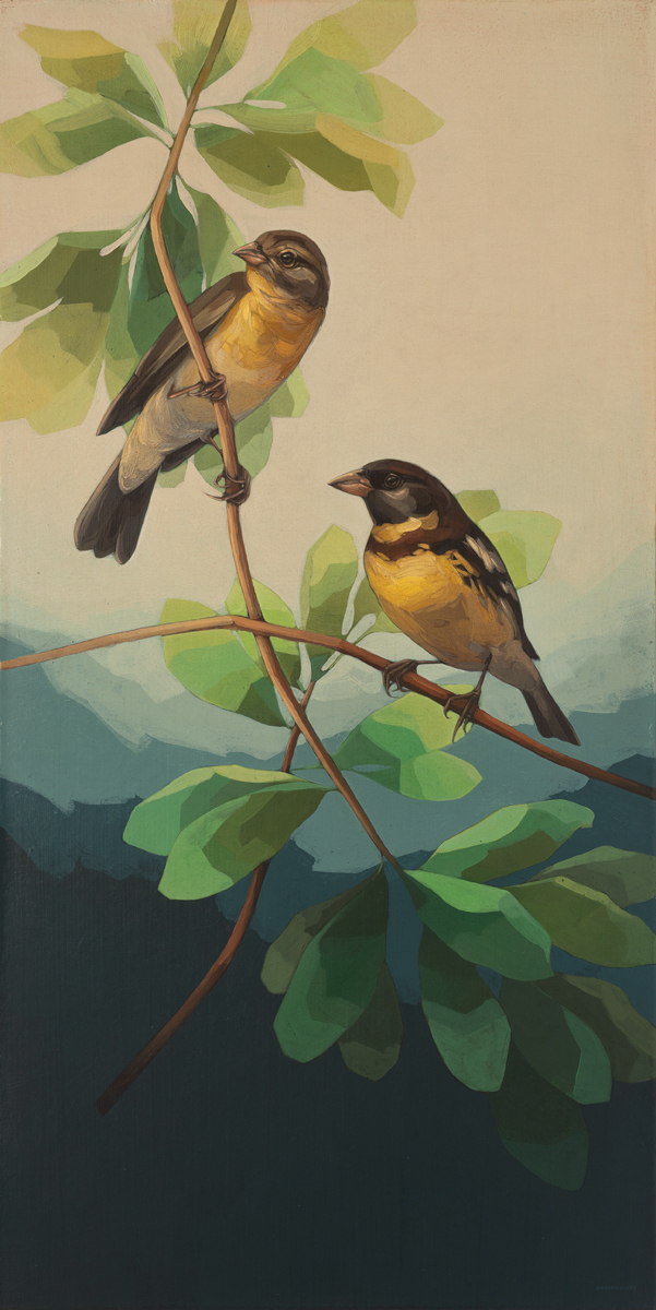 $4500 Acrylic on canvas. 18x36 inches. Framed. Contact Propellor Studio, Vancouver for purchase information. (604)682-6665 
