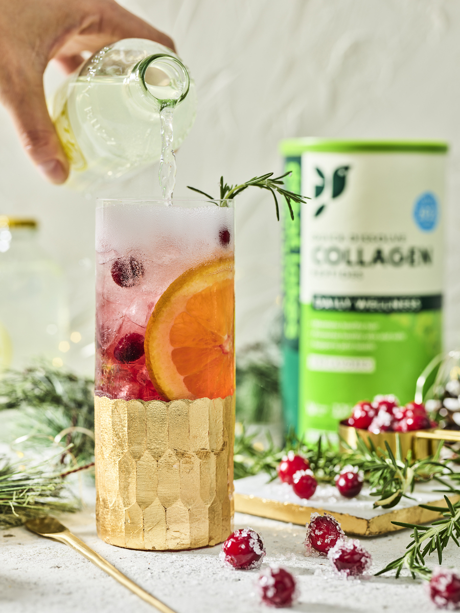 Commercial beverage photo shot by Jessica Grenier for branding, packaging, and menu media.