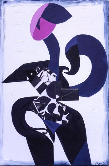 
"The Dreamer" captures the essence of a strong and resilient woman, depicted through abstract shapes and a contemporary lens. The artist's use of acrylics on paper and canvas brings depth to this figurative piece, while a carefully applied border completes the composition.

Indigo, a color rich in symbolism, permeates the artwork. Representing wisdom, intuition, and spirituality, it also evokes a sense of calm and introspection. The blue hues invite the viewer to contemplate the inner strength and quiet power of the dreamer.

This captivating painting would be a wonderful addition to any space, bringing a touch of zen and feminine energy. Its medium size makes it versatile enough for a variety of settings, from a cozy reading nook to a vibrant living room. A perfect gift for a woman or feminist, "The Dreamer" celebrates the spirit of resilience.