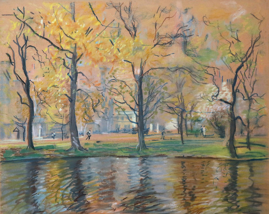 Arthur Clifton Goodwin (1864-1929) Boston Common - 17x22 pastel, slr   $2800 (unframed)