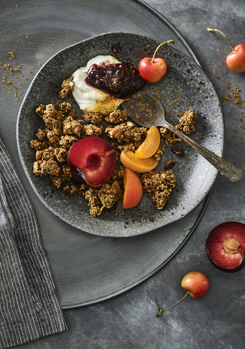 Styled restaurant entrée photographed by Jessica Grenier for digital menus and online ordering platforms.