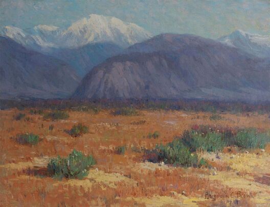 Benjamin Chambers Brown (1865-1942) Eastern Sierra 13x18 o/c slr   $2500 (unframed)