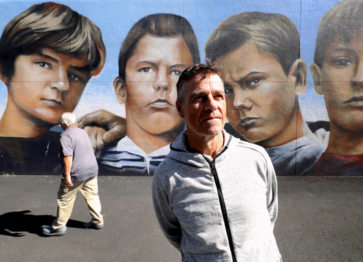 Tom, Stand-By-Me Mural - Dayton, Washington