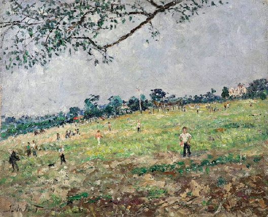 Samuel Rothbort (1882-1971) Prospect Park Landscape 20x24 o/c on board slr   $2500