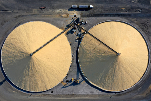 Grain Storage Mounds - Dusty, Washington