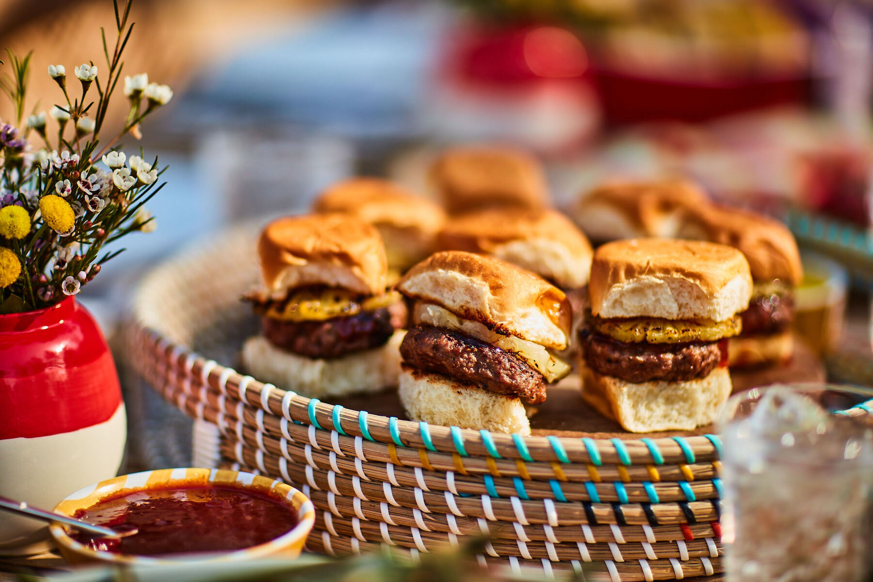 Commercial burger photo shot by Jessica Grenier for branding, packaging, and menu media.