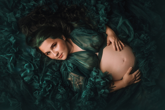 Indoor maternity portrait
